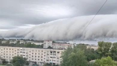 Photo of В небе над Хабаровском увидели «облачное цунами»